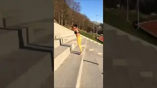 Double leg stair jumps | stair jump | #shorts