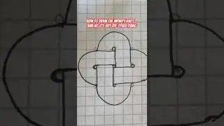 How to draw the infinity knot&hellip; and no it&rsquo;s not the other thing #shorts #art #drawing