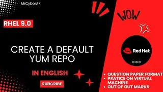 RHCSA EXAM QUESTIONS | CREATE A DEFAULT YUM REPO | RHCSA 9 | English Tutorial