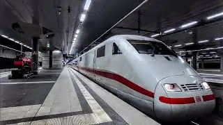 Monstrous roar and flashing lights! ICE 1; BR 401: The mother of German high-speed rail! - Departure