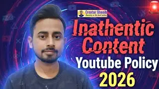 Inauthentic Content YouTube Policy 2026 | Aapka Channel Safe Hai Ya Nahi? | Creator Shoaib
