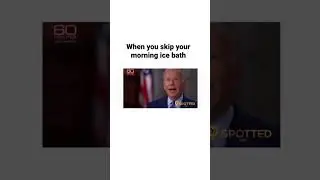 When you skip your morning ice bath #funny #viral #icebath