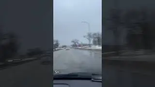 Misty Rain Drive - Calming Road Trip in Light Drizzle