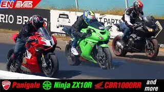 DRAG RACING: Panigale 🆚 Ninja ZX10R 🆚 CBR1000RR 🔥 GSXS750 🆚ZH2 🆚 Multistrada 🔥 Barranquilla 2024