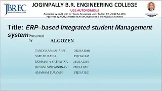 ERP - Based Integrated Student Management System