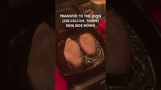 Cooking Duck Breast Easy Way: Crispy Skinned Duck Breast served with Orange Sauce #shorts  #cooking