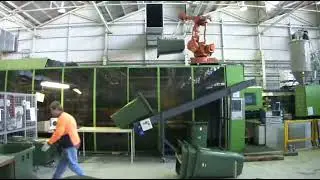 1100 L trash bin injection molding machine SE-3600