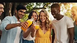 Real Fruit Juice Ad 🍊 | College Campus Summer Vibe | Refreshing Drink Cinematic Video | Short Ads