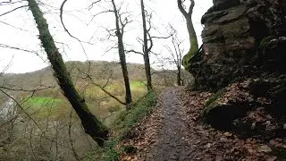 Wandern Spazieren im Wald und Wupper-Steilhänge bei Solingen