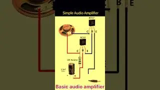 How to make a diy audio amplifier using BC547 transistor#circuitdiagram
