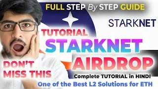 StarkNet Airdrop TUTORIAL - It Can GiveAway Big Money 💸 Step by Step Guide  | Crypto Saaga | हिंदी
