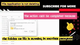 How to delete a folder if it is running in background