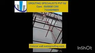 External wall waterproofing work #groutingspecialistspvtltd
