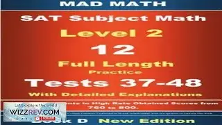 2018 SAT Subject Level 2 Book D Tests 37 48 by Su John