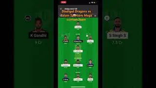 Dindigul Dragons vs Salem Spartans Dream 11 Tnpl match prediction team 3