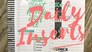 Daily Insert from The Happy Planner
