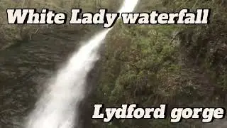 Vanlife visit to Lydford Gorge White lady Waterfall  