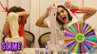 DESAFIO DA ROLETA MISTERIOSA DE SLIME (MYSTERY WHEEL OF SLIME CHALLENGE) #2