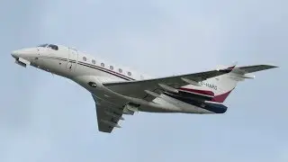 ExecuJet departure from Cambridge Airport | Centreline Embraer Legacy 500 G-HARG
