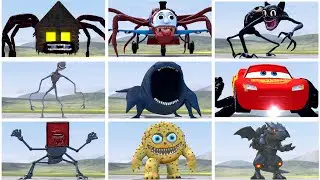 HOUSEHEAD BUS EATER VS INFECTED THOMAS EXE VS CARTOON CAT MUTANT VS MISTER JANGLE in Garry's Mod