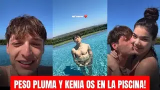 Peso Pluma junto a Kenia Os en la Piscina! 😍