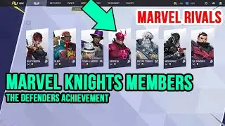 Who are Marvel Knights Members for The Defenders Achievement as Daredevil in Marvel Rivals 👊