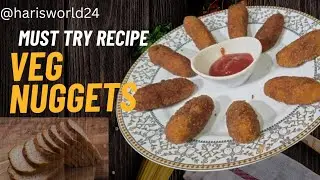 Veg Nuggets l Snacks l Crispy Veg Nuggets Recipe in Telugu l@harisworld24