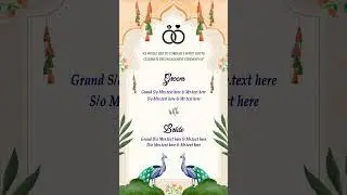 vertical Ring Ceremony invitation Edius Project-101|Engagement Invitation |Edius 7-8-9-X M9414402138