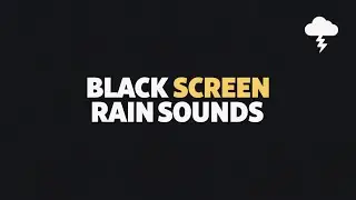 Rain and Thunder Soothing Nightfall &ndash; Black Screen | Relaxation, Balance, and Sleep Aid