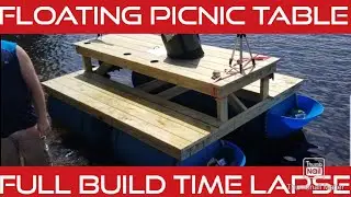 Floating Picnic Table Time Lapse Build.