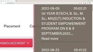 Indus University Update of First Day