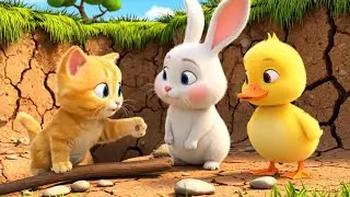 🐰🐤 The Lost Rainbow Petal and the Stuck Mouse | Roro Dodo Kiki Learn Teamwork