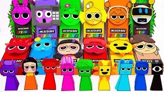 💖Paper DIY💖 Making Clay Incredibox SPRUNKI BLIND BOX Unboxing