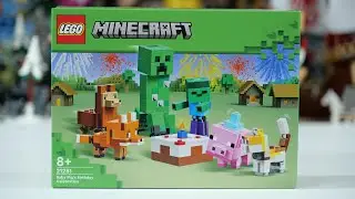 LEGO Minecraft 21281 Baby Pig's Birthday Celebration Speed Build Review