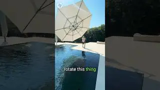 Adjustable Pool Shade Hack! Keep Cool All Day with This Rotating Umbrella Setup! 🏖️💦