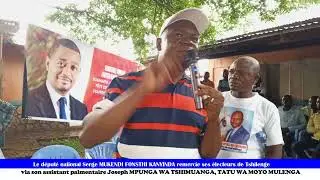 Territoire de Tshilenge : LUKALABA pris en feu par le député national Serge MUKENDI FONTSHI KANYINDA