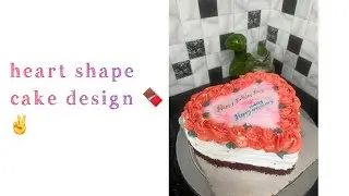 heart shape cake design / / 1 kg red velvet cake