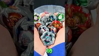 HUGE 10 Beyblade Battle Royale! #shorts #beyblade