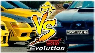 Subaru STi vs Mitsubishi Evo Stage 3 (askm) | ASTek