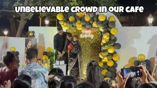 Hmare Cafe Mein Hui Itni Badi Birthday Party! 😱💥 #akashandaarushisdiary