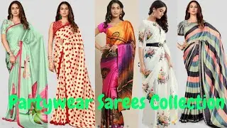 💖Ajio sarees haul🌹Satin saree special💖Best online shopping🌹