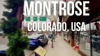 Small Town USA Walking Tour - Montrose, Colorado | 4K HDR with Calm Relaxing Music