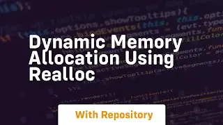 Dynamic memory allocation using realloc