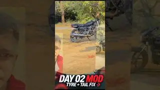 Splendor Mod Day 02 | Tyre Heavy + Tail Fix&rdquo; #bikevlog #shorts #trending #youtube