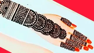 Bridal Mehendi Design | Heavy Mehndi Back Hand Design