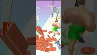 NooB vs PRo vs HACKER Muscle Rush - smash Running#Muscleu#Gamepay#shorts