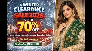 Big clearance sale upto 70% off #khaddardress #fashionbrand #bareeze #popularkhaddar #pakistanidrese