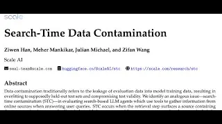[QA] Search-Time Data Contamination