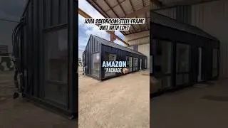 Steel frame house 2 bedroom, fully furnished #moderntinyhouse #offgridliving #woodentinyhouse