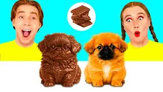 Desaf&iacute;o De Comida Real vs De Comida Chocolate | Impresionantes Trucos de Cocina Funny Funny